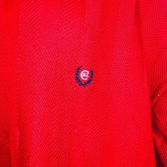 Vintage Chaps Ralph Lauren Mens XL Sweater Red Long Sleeve Crew Neck New - Picture 2 of 7